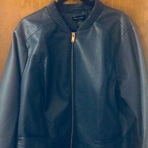 Faux leather jacket